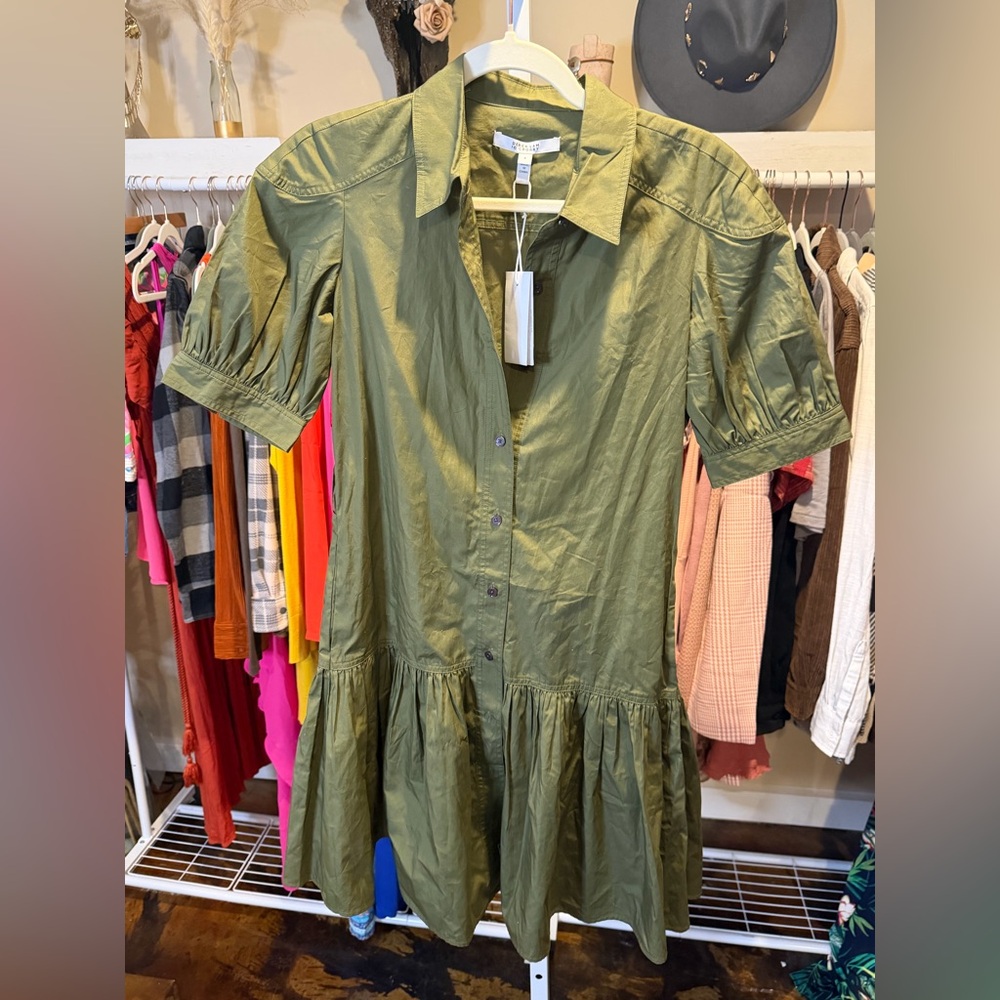 NWT 10 Crosby Derek Lam Luma A-Line Shirt Dress - Picture 8 of 10